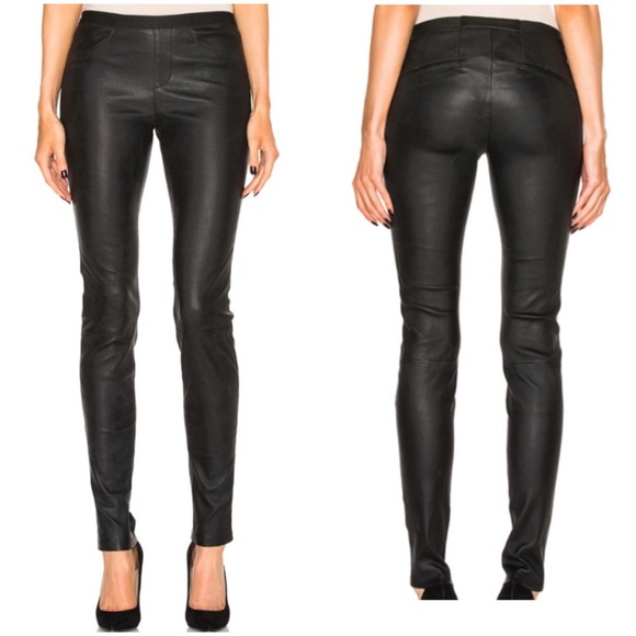 ✨SOLD✨ HELMUT LANG Lambskin Leather Skinny Pants - Picture 2 of 8